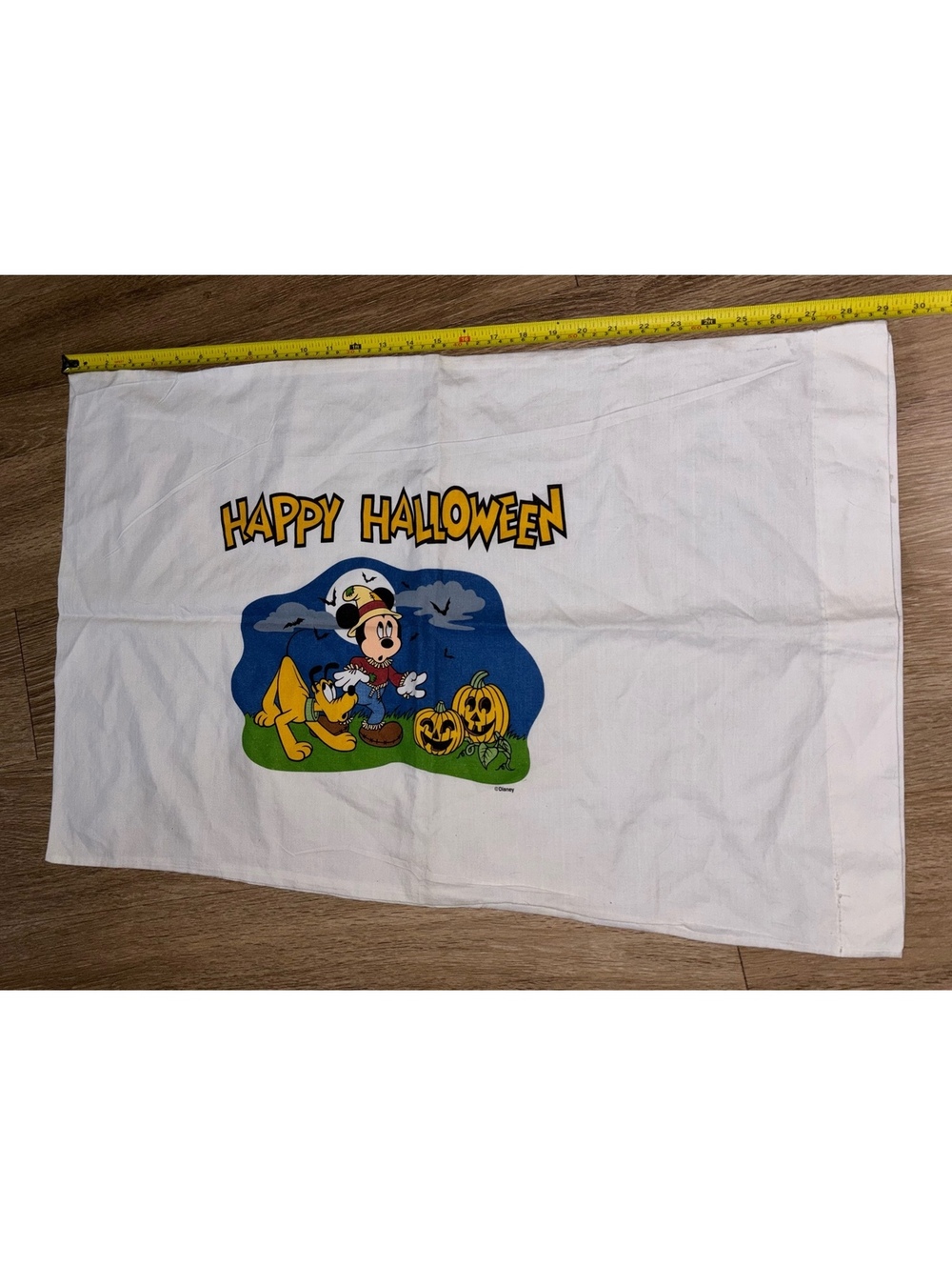 Disney Happy Halloween Mickey Pluto Pillow Cover 29” D73